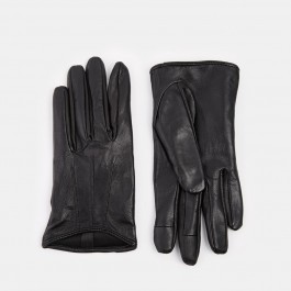 Leather Gloves With Touch Screen Detail