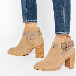 Scarlett Taupe Suede Ankle Boots