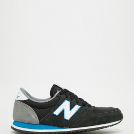 New Balance 420 Black Multi Suede Trainers
